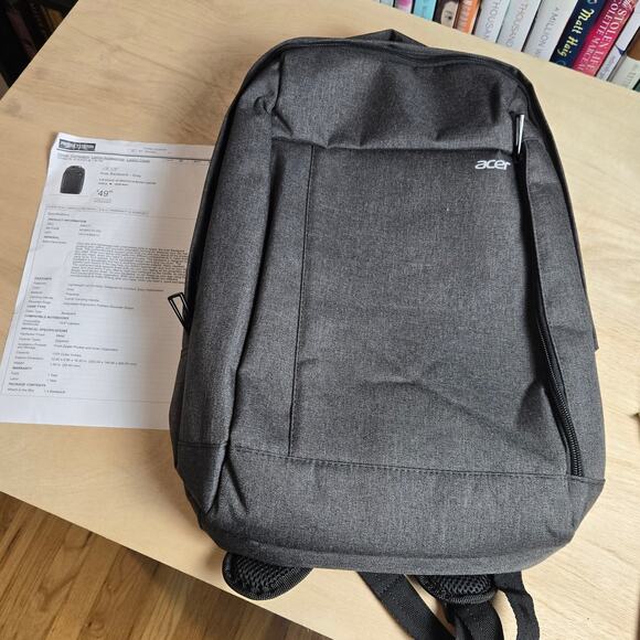 Acer Other - NWOT Acer laptop Backpack - Gray